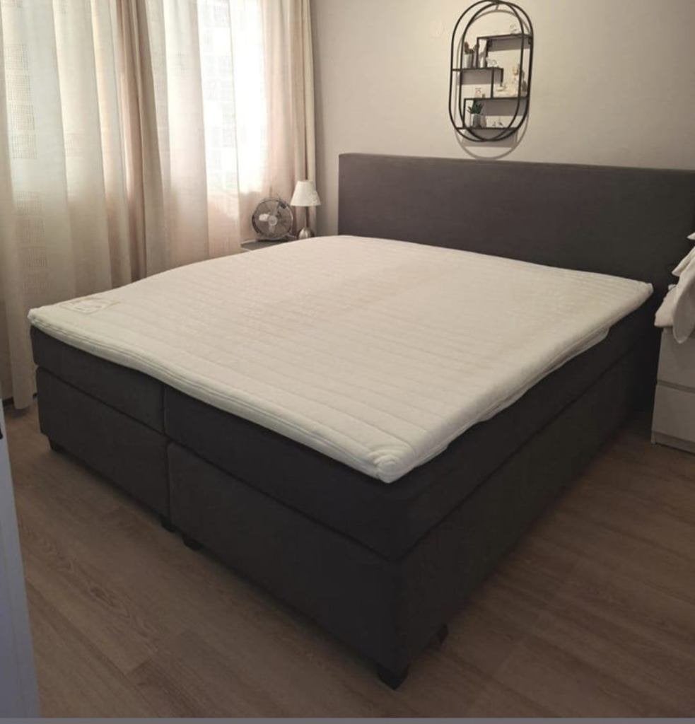Bezorging is mogelijk 180x200 inzgs complete boxspring bed, Ophalen of Verzenden, Zo goed als nieuw, 180 cm, 200 cm