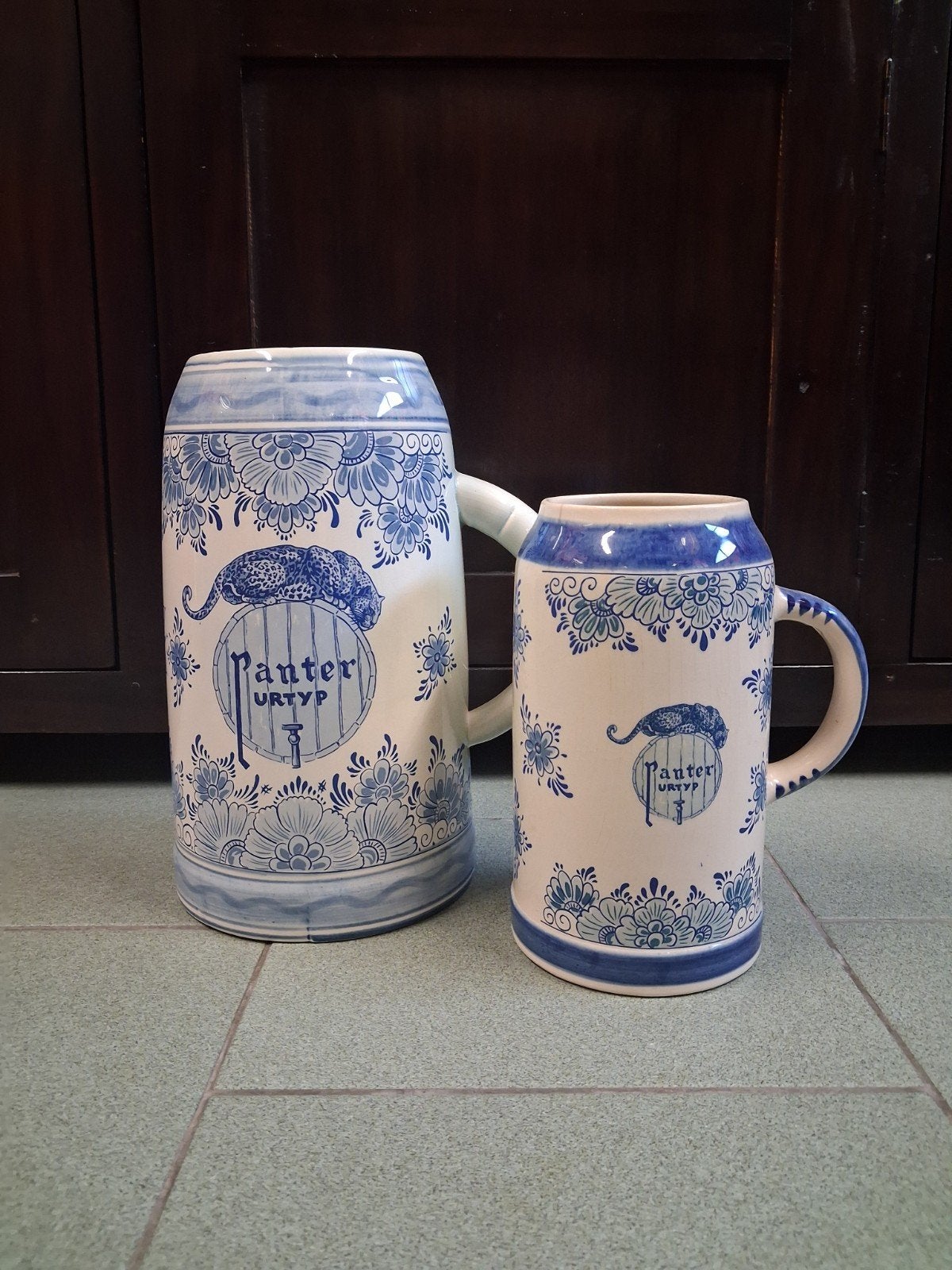 2 bierpotten Panter Baasrode, Ophalen