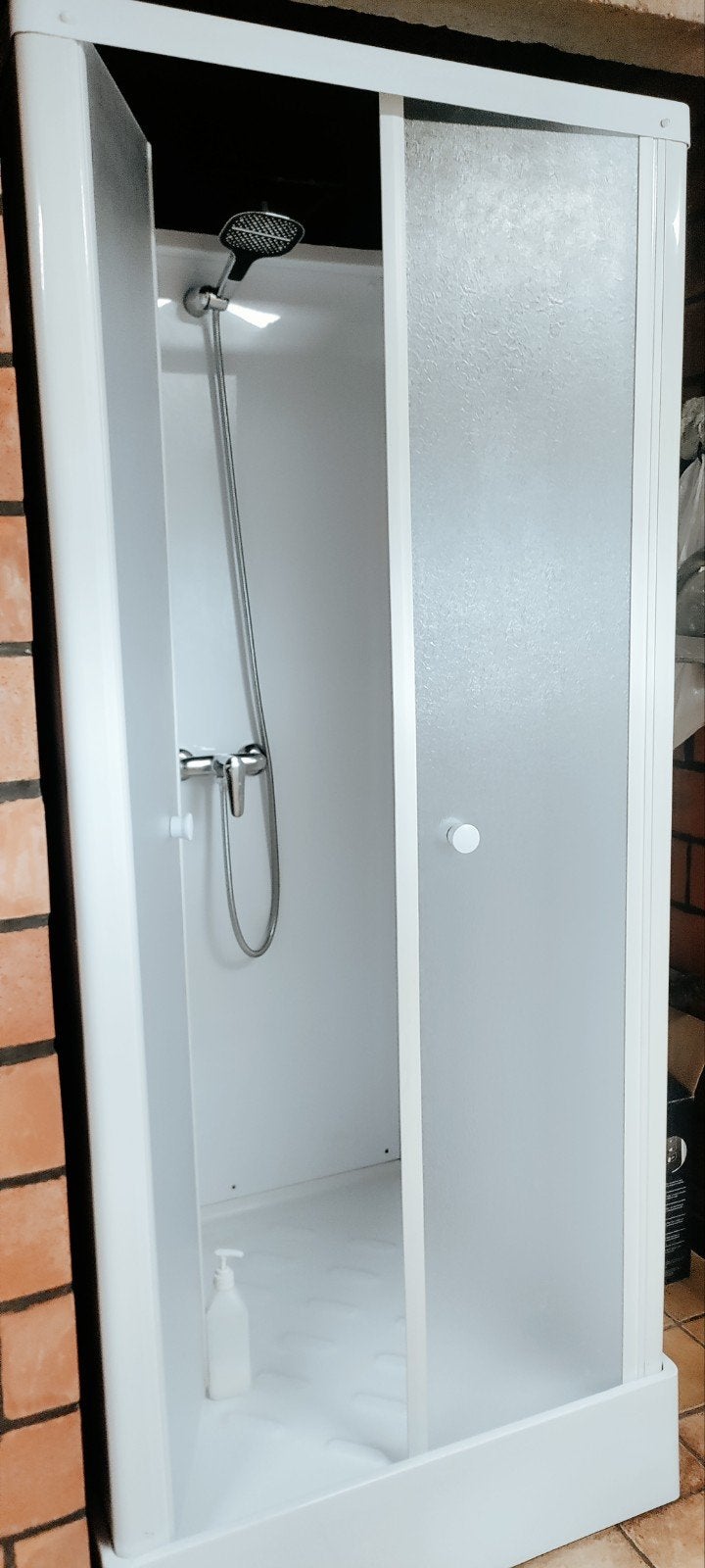 Tijdelijke, mobiele douche cabine, Doe-het-zelf en Bouw, Sanitair, Ophalen, Gebruikt, Chroom, Douche