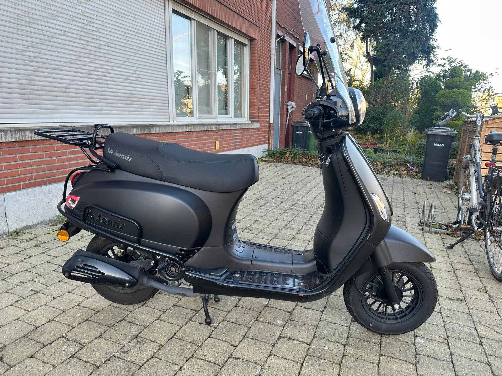 La Souris E-ID S6 45 km/u – Mat Zwart – Zeer nette staat, Ophalen, Zo goed als nieuw, Benzine