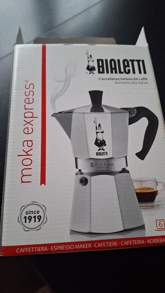 Bialetti Moka Express, Ophalen, Nieuw