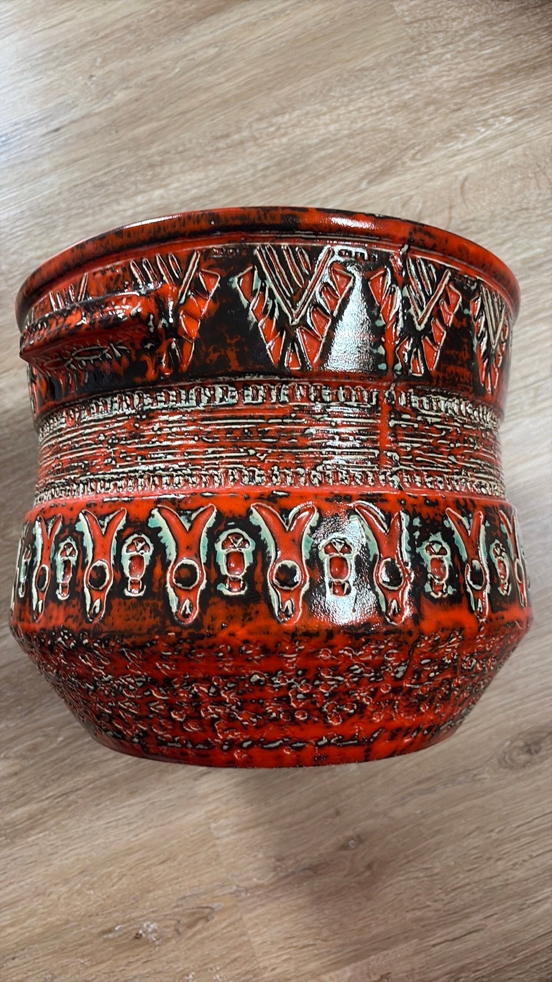 XL Vintage West-Germany Bloempot SPARA 520/32 – Fat Lava, Ophalen of Verzenden, Zo goed als nieuw
