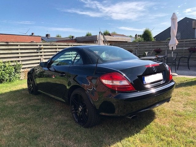 Mercedes SLK200, Achterwielaandrijving, Zwart, 4 cilinders, Cabriolet