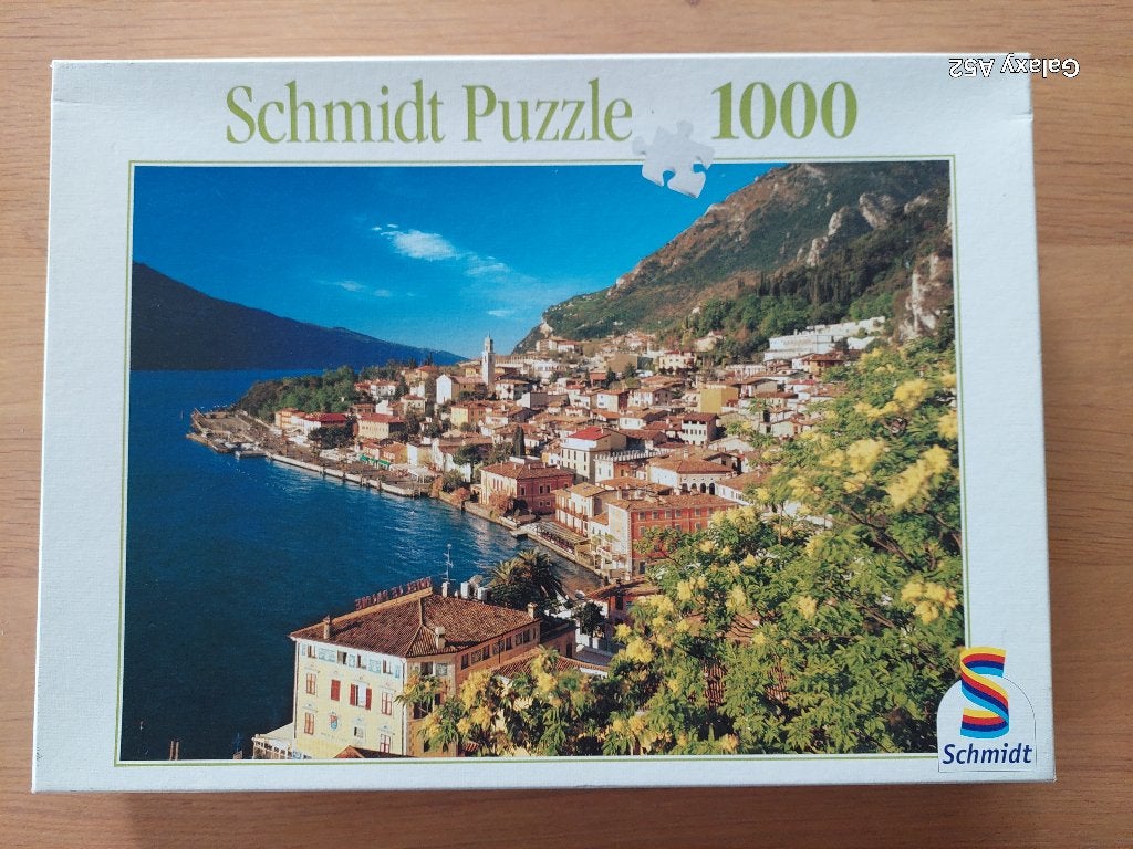 puzzle 1000 pièces - Schmidt - Lac de Garde, Enlèvement ou Envoi, 500 à 1500 pièces, Comme neuf, Puzzle