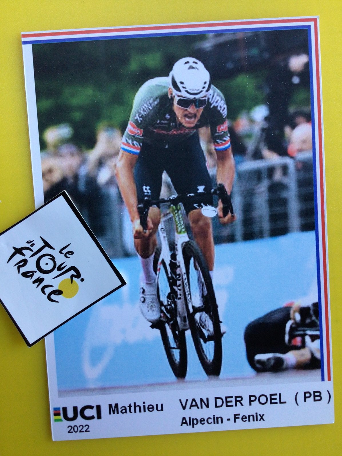Wielerkaart 2022 team alpecin mathieu van der poel, Verzenden, Zo goed als nieuw