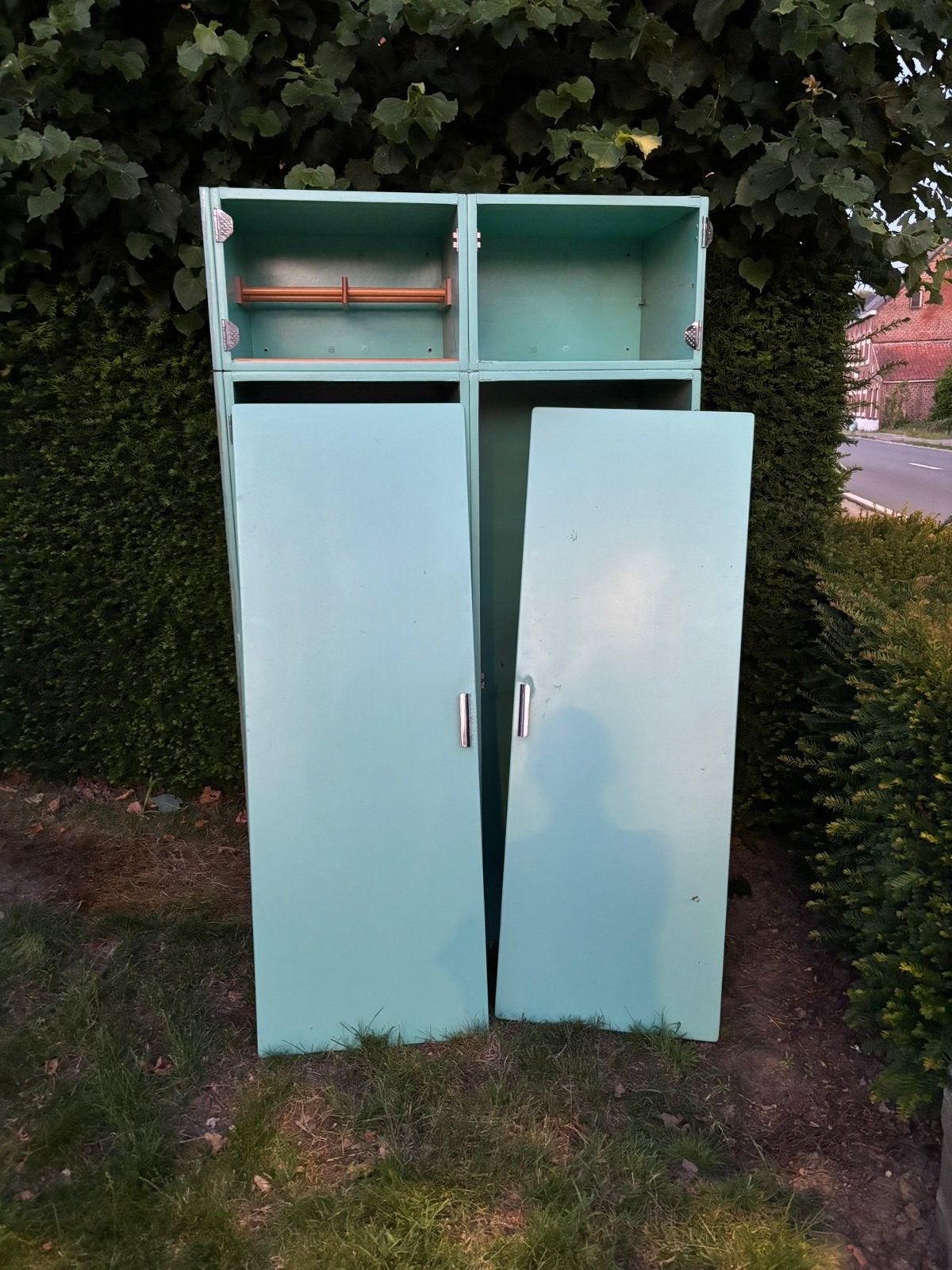 Gratis vintage groene kast, Enlèvement