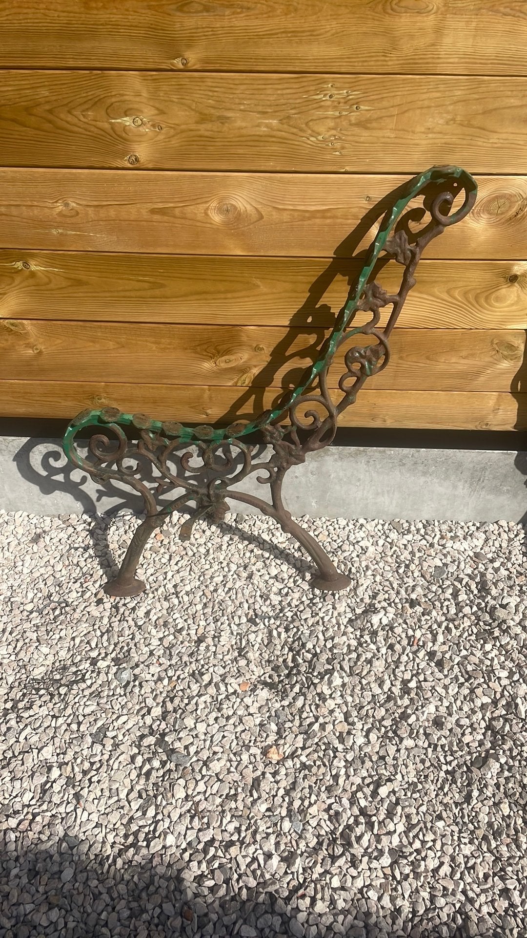 Rustieke Gietijzeren bankpoten, Tuin en Terras, Ophalen, Gebruikt