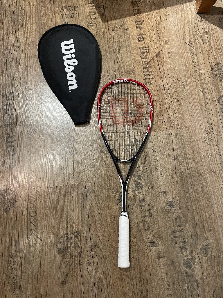 Wilson Tour 170 Squash Racket 170g Zwart/Rood, Sport en Fitness, Ophalen of Verzenden, Zo goed als nieuw, Racket, Met hoes