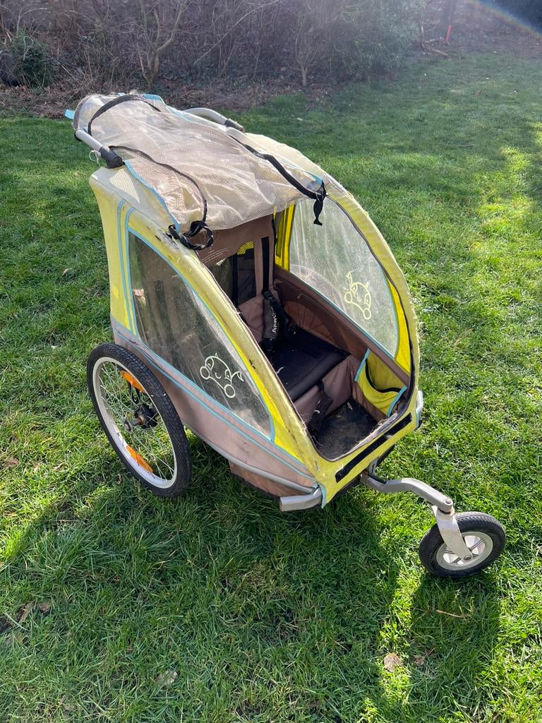 carriole remorque pour velo vantly, Vélos & Vélomoteurs, Accessoires vélo | Remorques, Enlèvement, Utilisé, Remorque pour enfant