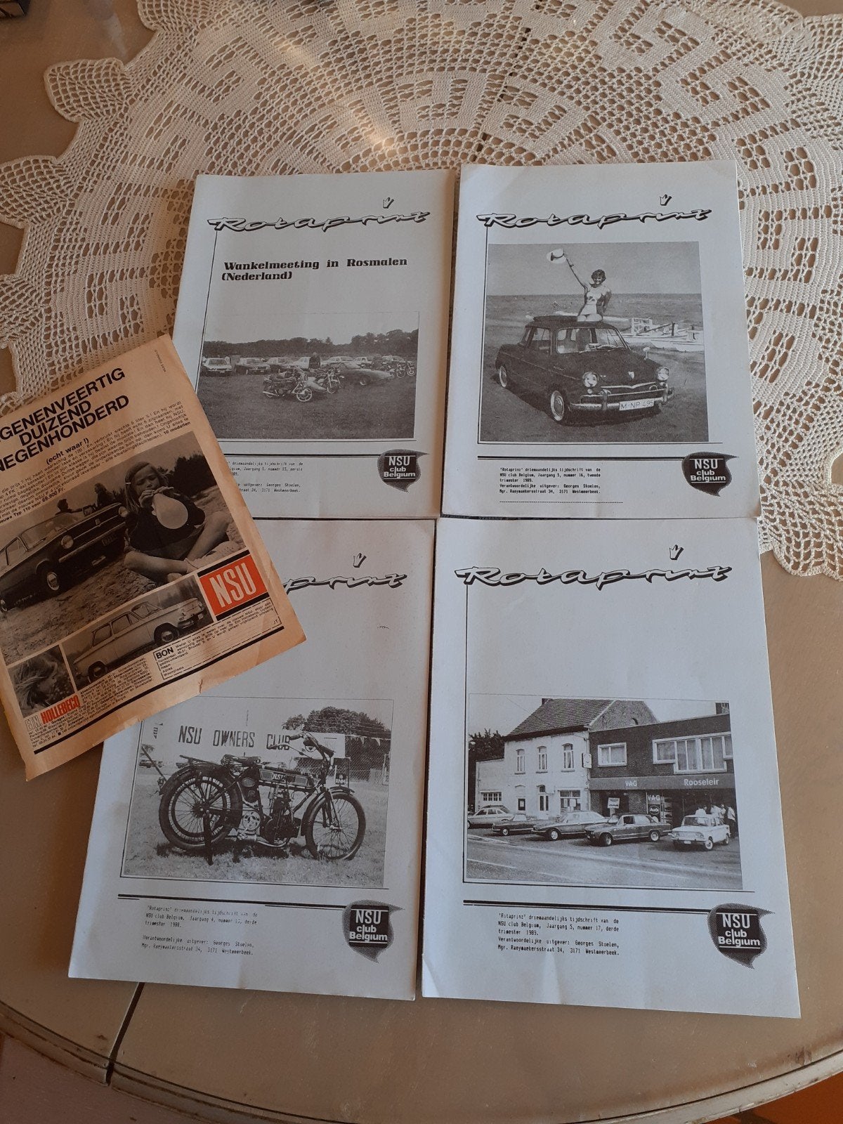 Nsu club Rotaprinz Belgium, Livres, Autos | Brochures & Magazines, Autres marques, Enlèvement ou Envoi, Georges Stoelen, Utilisé