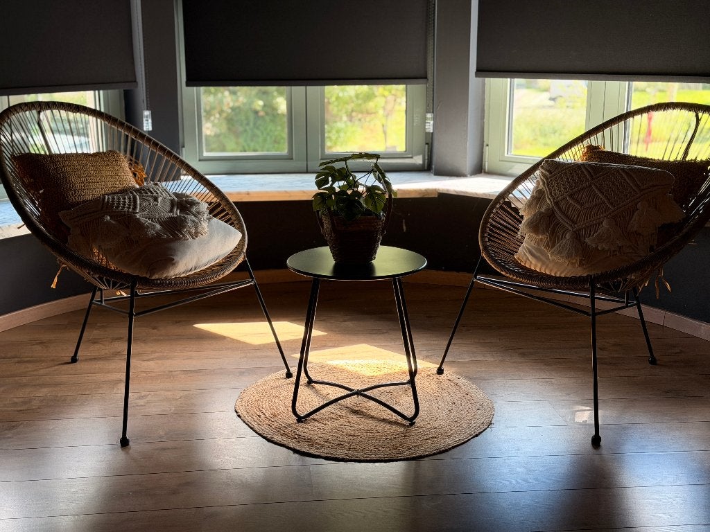 2 tuin / terrasstoelen met tafeltje, Jardin & Terrasse, Ensembles de jardin, Neuf, Salons de jardin, Table d'appoint, Aluminium