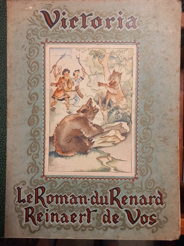 Oud boek 'Reinaert de vos', Enlèvement, Utilisé, Album d'images