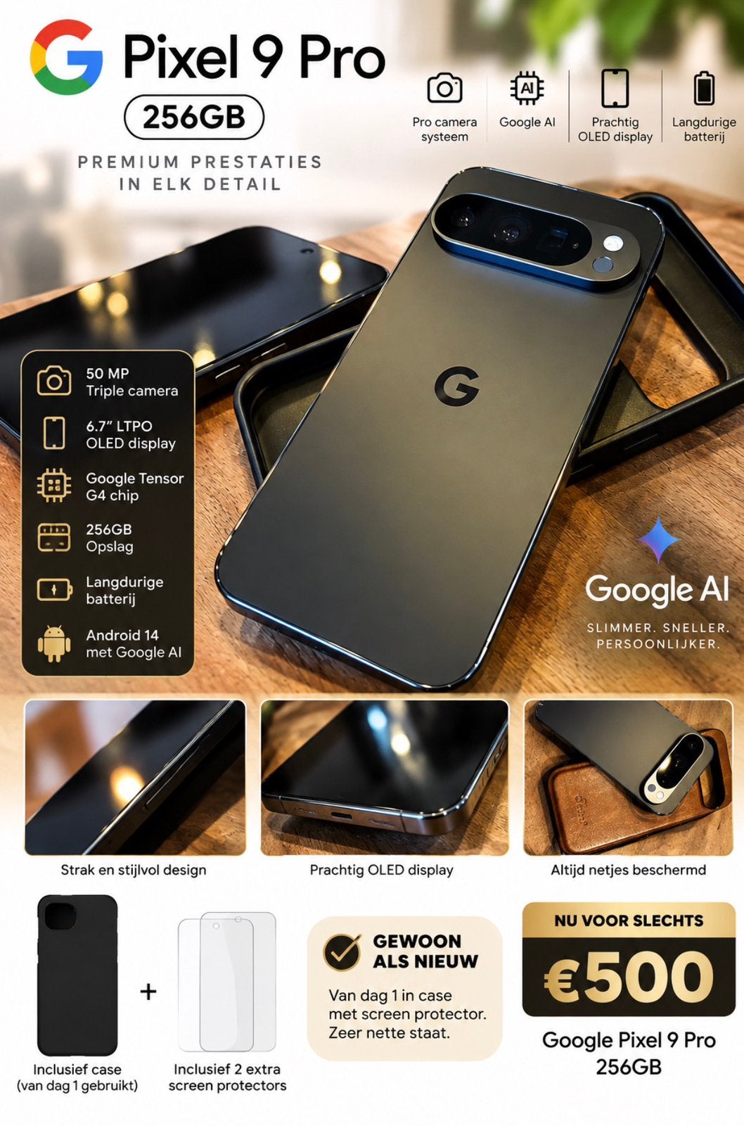 google pixel 9pro, Télécoms, Enlèvement ou Envoi, Comme neuf