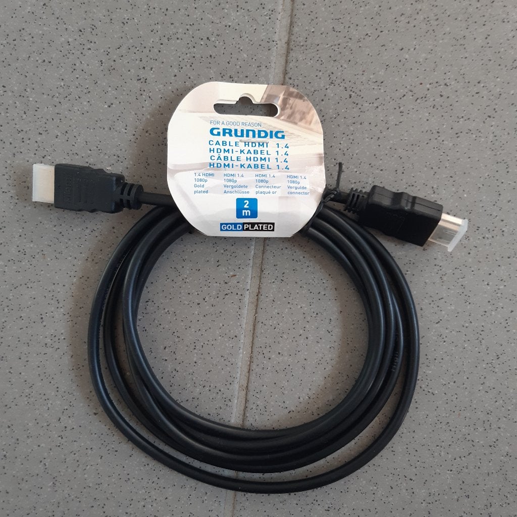 Câble HDMI Grundig, Enlèvement, Neuf, 2 à 5 mètres, Câble HDMI