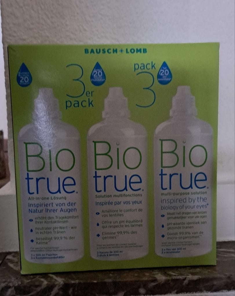 Bio true lenzenvloeistof, Ophalen