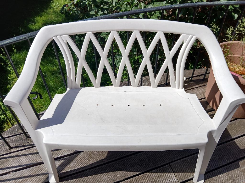 Banc de jardin, terrasse..., Enlèvement, Utilisé, Plastique