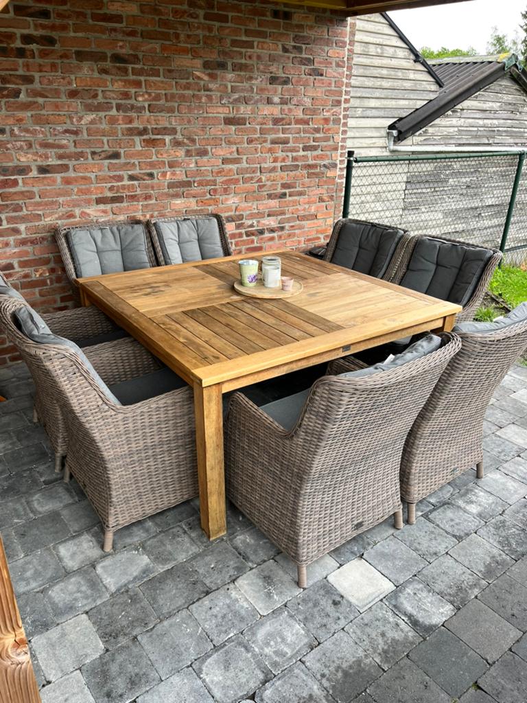 Teaktuin set, Tuin en Terras, Ophalen, Zo goed als nieuw