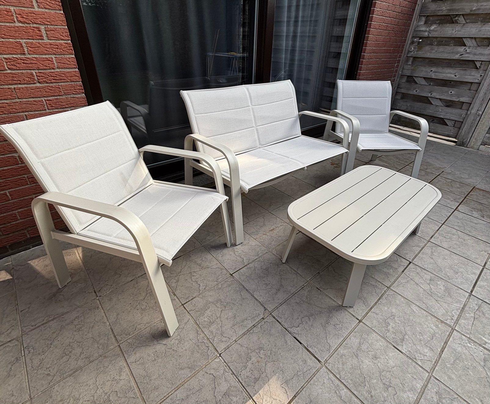 Wakefield stijlvolle loungeset - zgan- 4 personen, Tuin en Terras, Ophalen, 4 zitplaatsen, Aluminium, Zo goed als nieuw