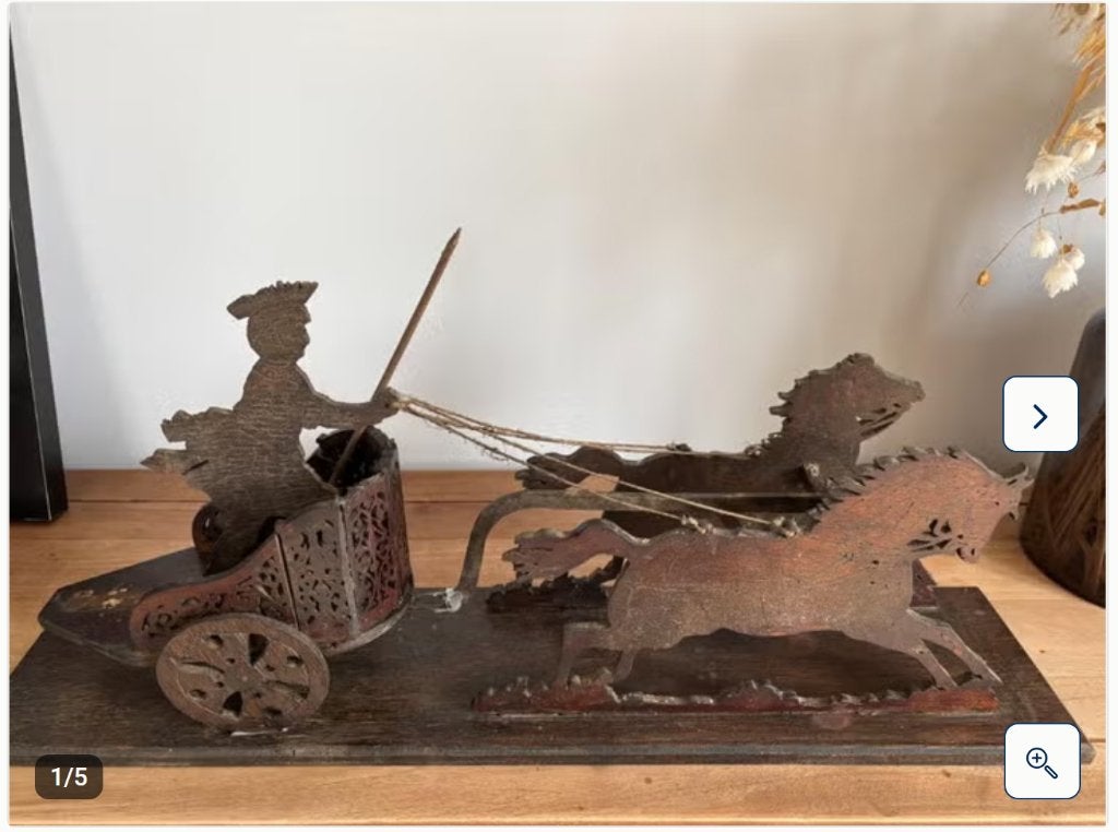 Handwerk houten decoratie, Antiek en Kunst, Ophalen of Verzenden, Hout, Houtsnijwerk
