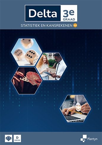 Delta 5/6 Statistiek en kansrekenen, Boeken, ASO, Wiskunde A, Plantyn, Nieuw