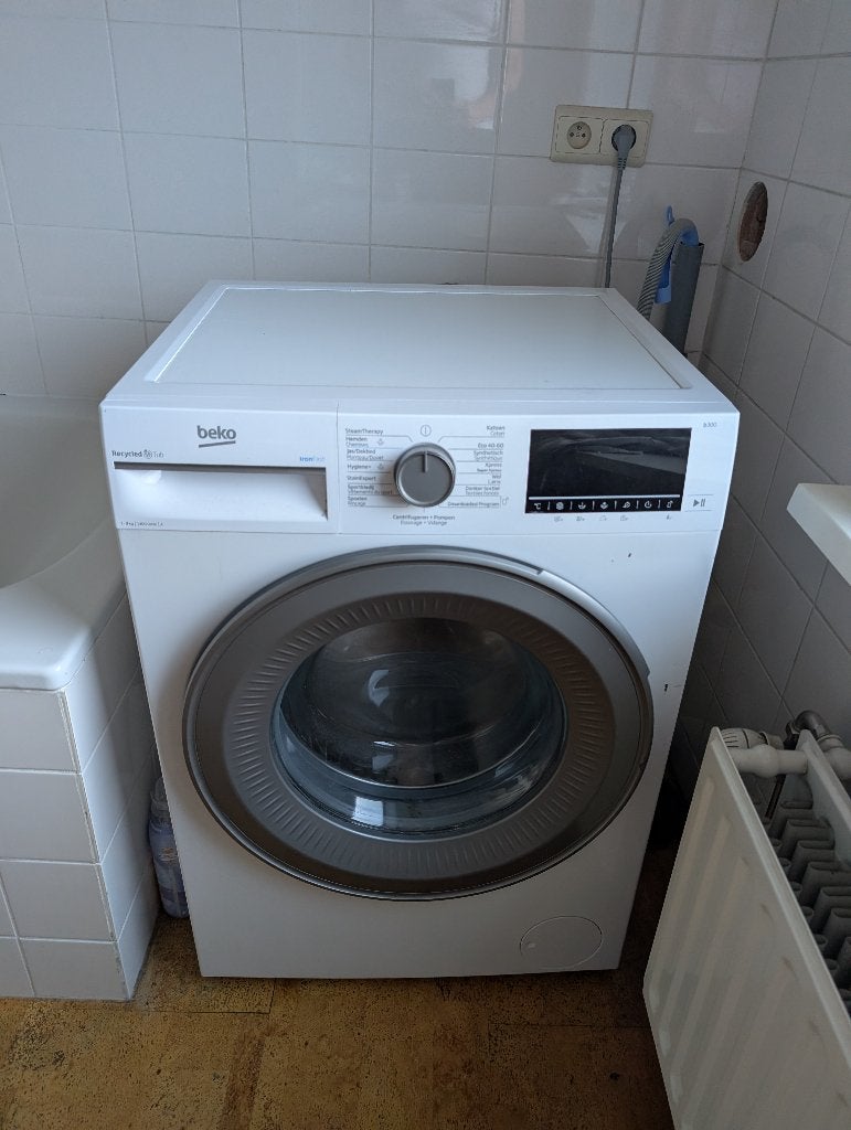 Beko wasmachine, Ophalen, 1200 tot 1600 toeren, Gebruikt, 8 tot 10 kg