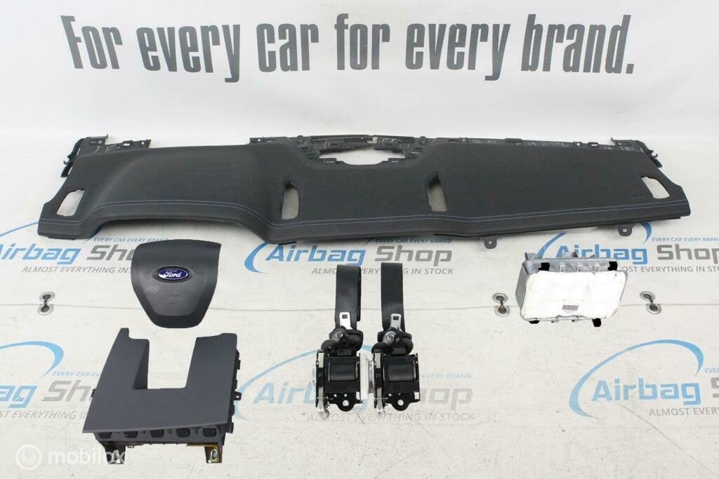 Airbag set Dashboard zwart met blauw stiksels Ford Ranger, Enlèvement ou Envoi, Utilisé