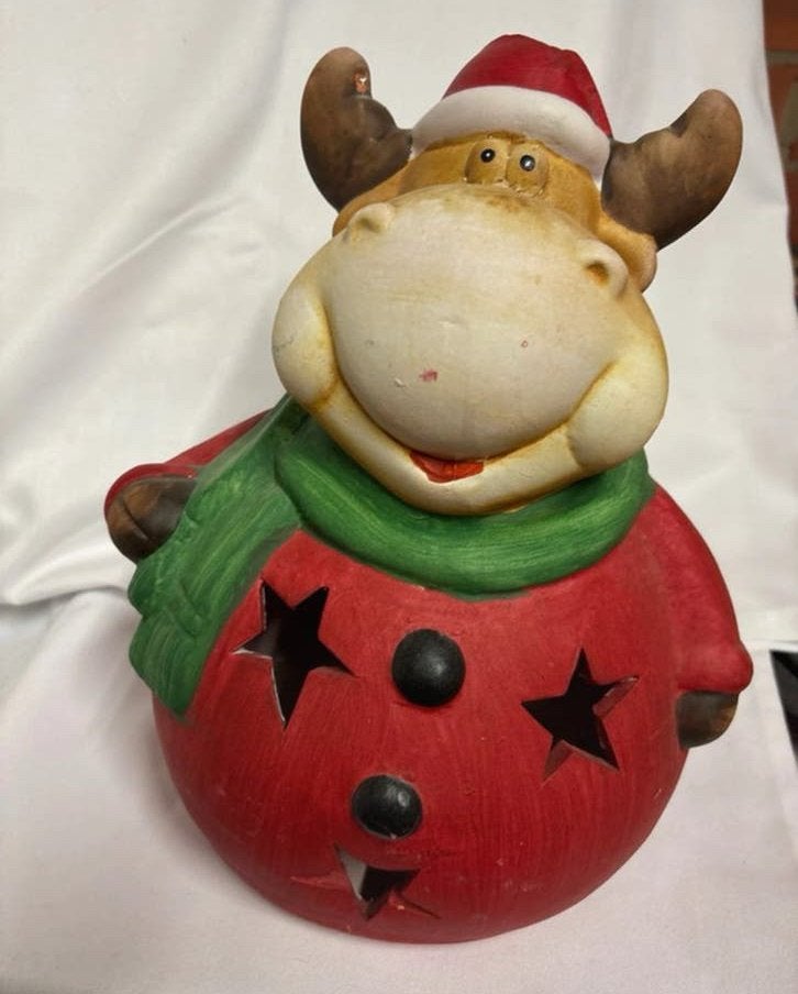 Kaarsenhouder rendier 30 cm, Ophalen of Verzenden, Zo goed als nieuw