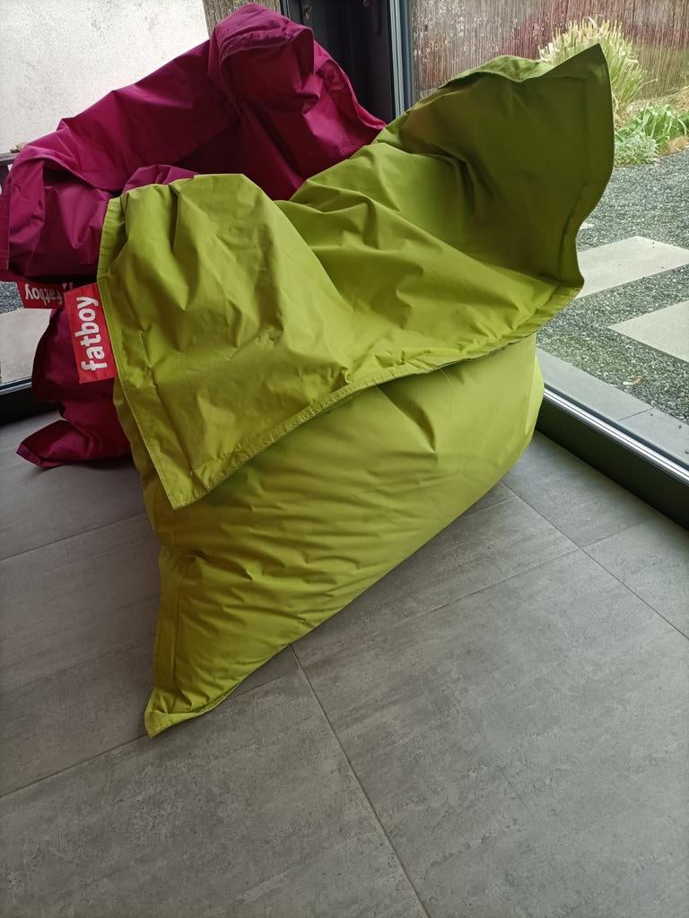 Limoen groene zitzak van Fatboy, Ophalen, Zitzak