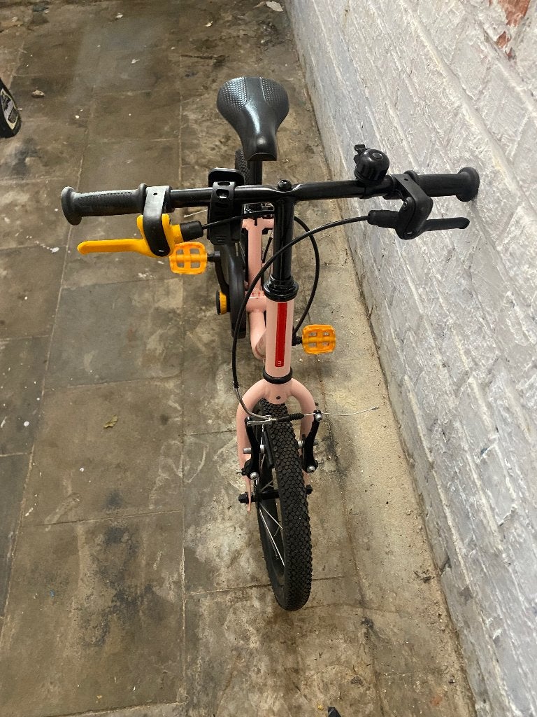 Meisjes fiets, Fietsen en Brommers, Ophalen, 14 inch of minder, B'twin, Schijfrem