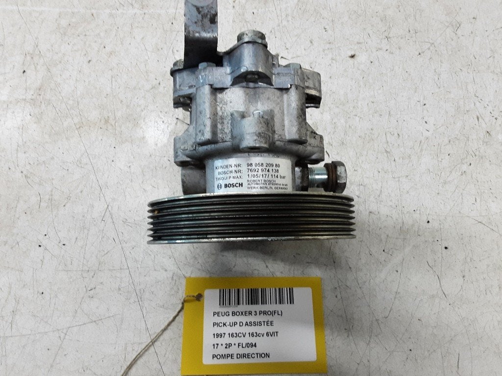 POMPE DE DIRECTION Peugeot Boxer (U9) (9805820980), Autos : Pièces & Accessoires, Kontakt-peugeot@peugeot.com, Utilisé, Peugeot Deutschland GmbH