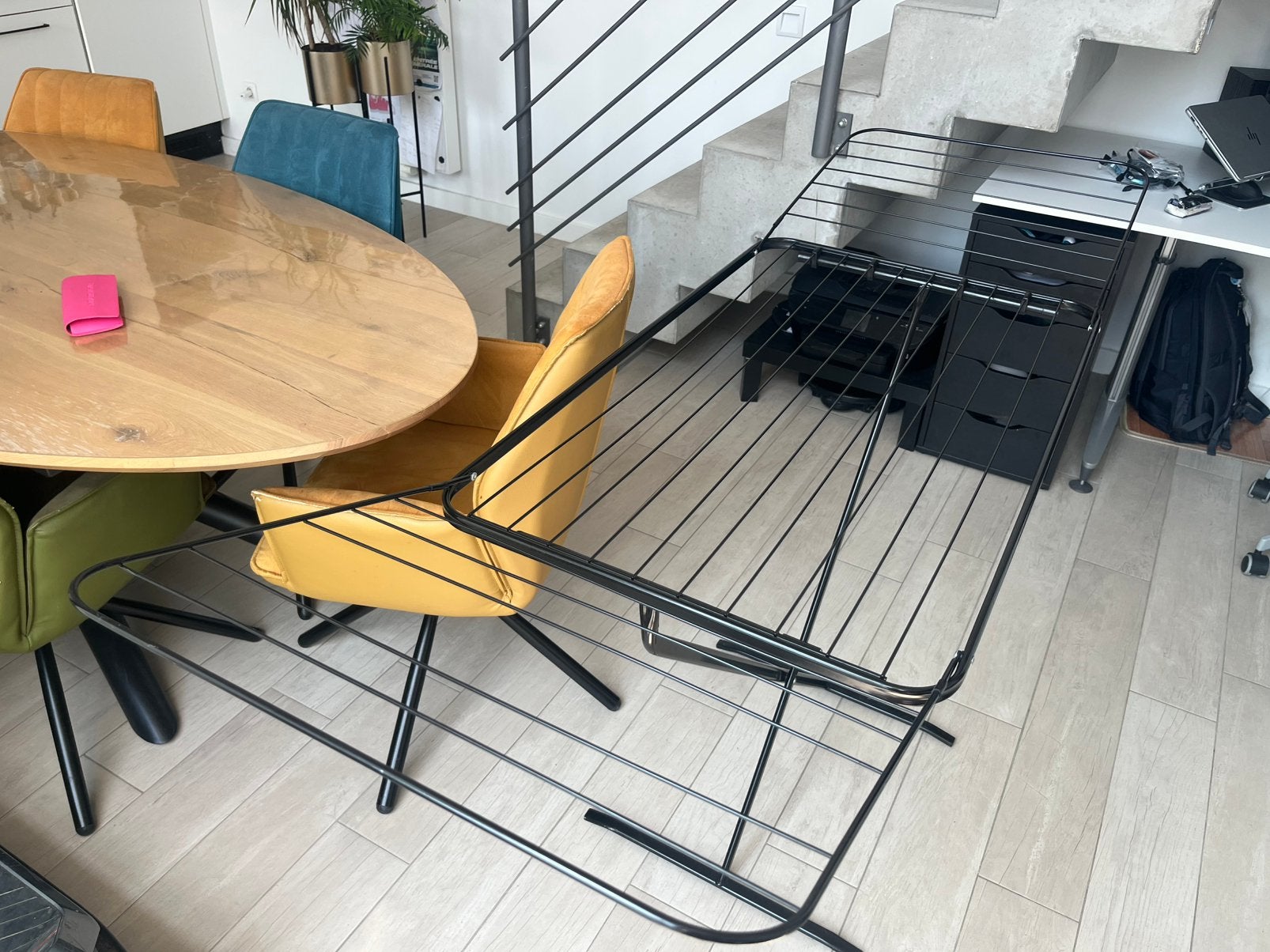 Kleding droogrek zwart, Enlèvement, Utilisé