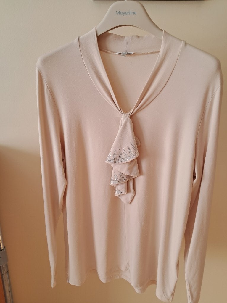Mayerline maat L beige blouse, Mayerline, Beige, Maat 42/44 (L), Ophalen of Verzenden