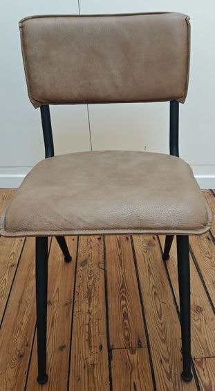 Stoel willow - dutchbone kleur mocha, Ophalen, Twee, Overige kleuren, Leer