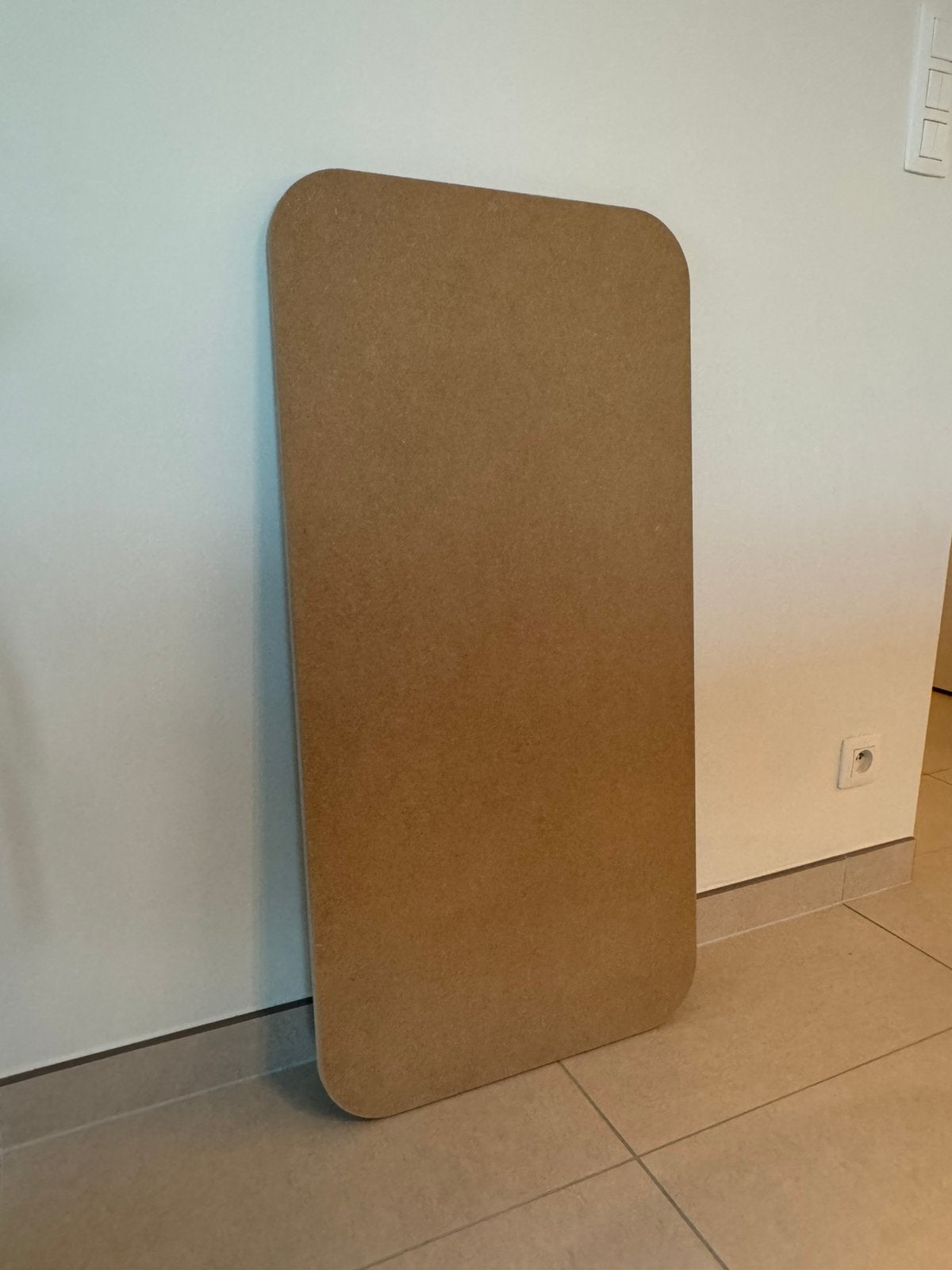 MDF tafelblad 100 x 50 cm met afgeronde hoeken, Doe-het-zelf en Bouw, Ophalen, Nieuw