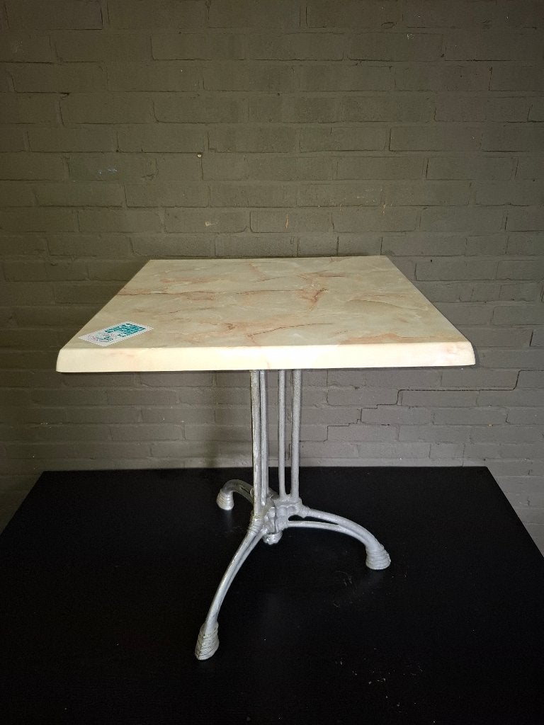Complete Isotop Bistrotafel 60x60 - Marmer Look, Enlèvement, Neuf, dans son emballage, Mobilier