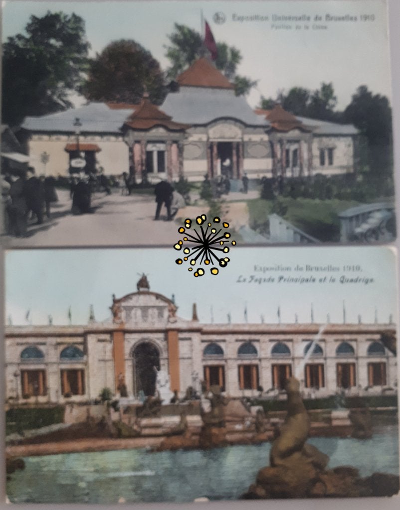 BRUSSEL 3 Oude PC's EXP. UNIVERSELLE 1910 Ref B16, Ophalen of Verzenden, Voor 1920, Ongelopen, Brussel (Gewest)