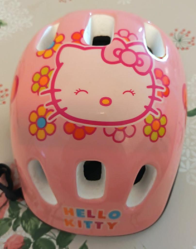 Casque de vélo pour enfant motif Hello Kitty, Enlèvement, Comme neuf, Samrio