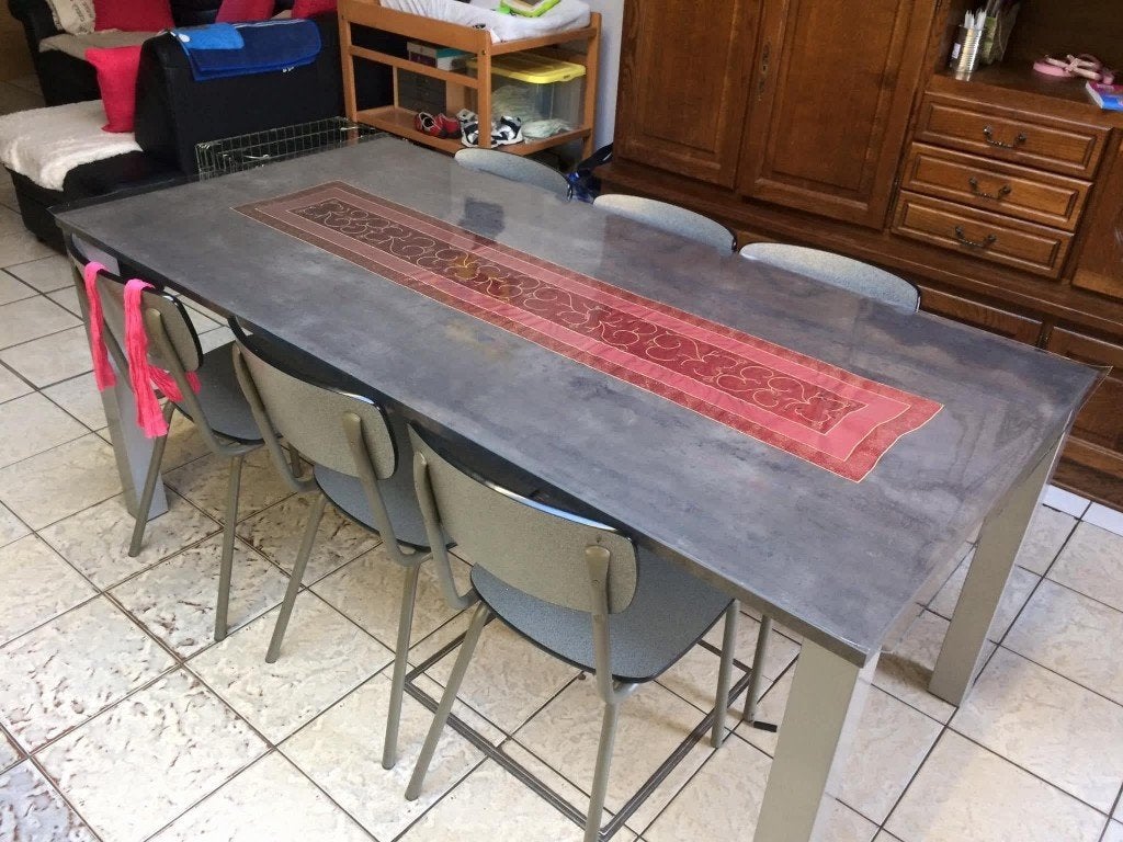 Eettafel, Ophalen, 100 tot 150 cm, Zo goed als nieuw, Vijf personen of meer