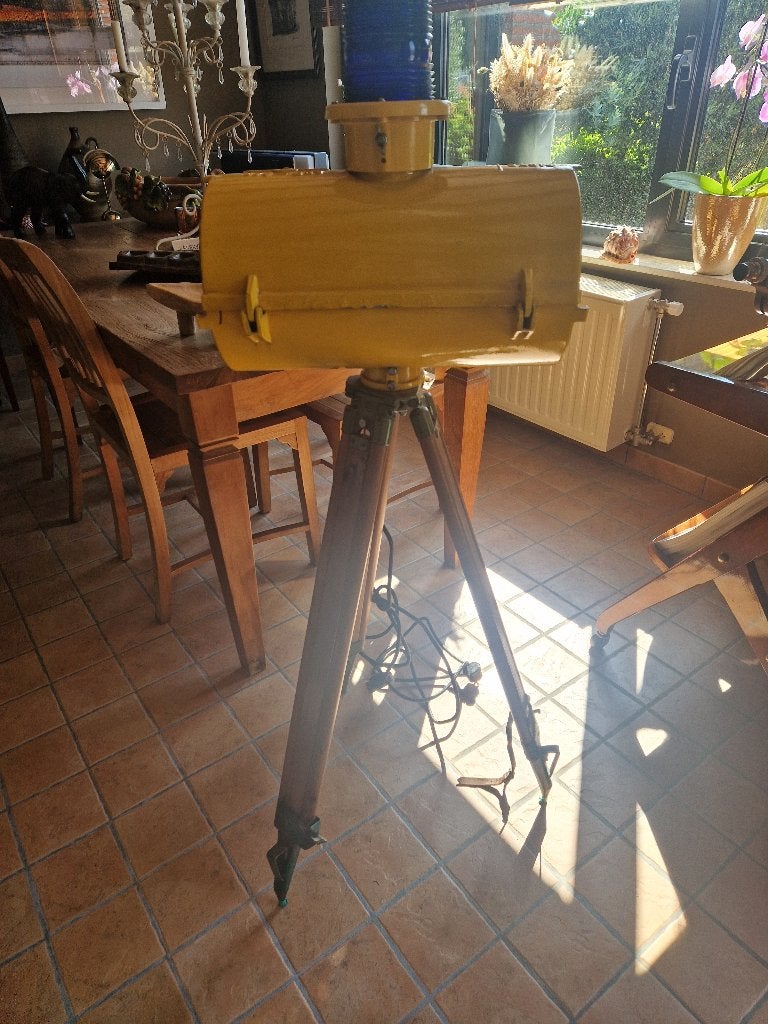 Vintage Landingsbaanlamp "Vliegveld koksijde", Antiek en Kunst, Curiosa en Brocante, Ophalen