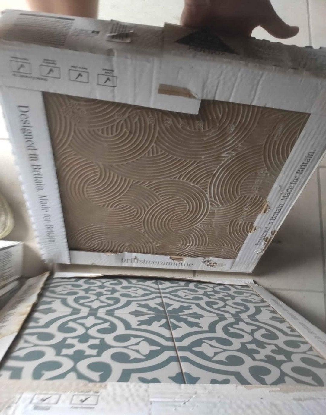 Patroon cementtegels, Doe-het-zelf en Bouw, Ophalen, Nieuw, 10 m² of meer, Vloertegels