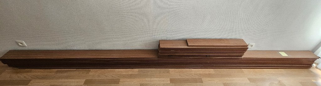 Vlonderplanken balkon, Tuin en Terras, Ophalen, Gebruikt, Composiet