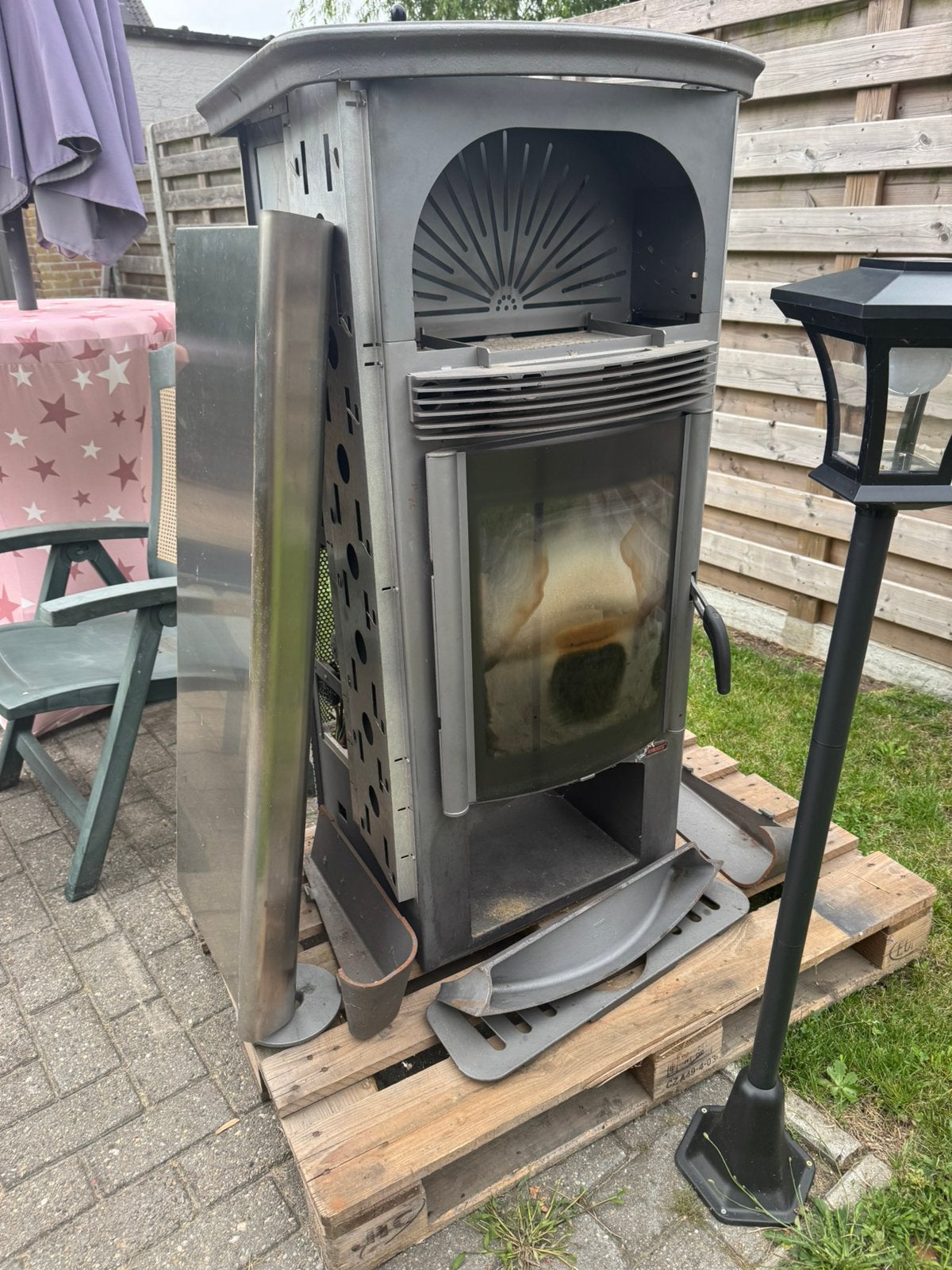 Pellethaard, Ophalen, Gebruikt