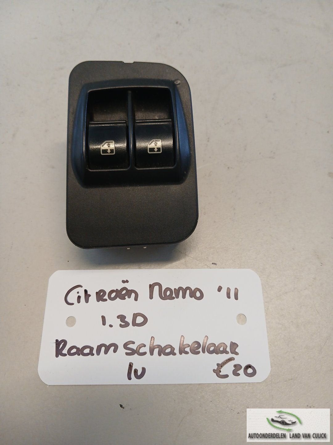 Citroën Nemo bestel 1.3D Raamschakelaar LV '11, Auto-onderdelen, Gebruikt, -, -, Ophalen of Verzenden