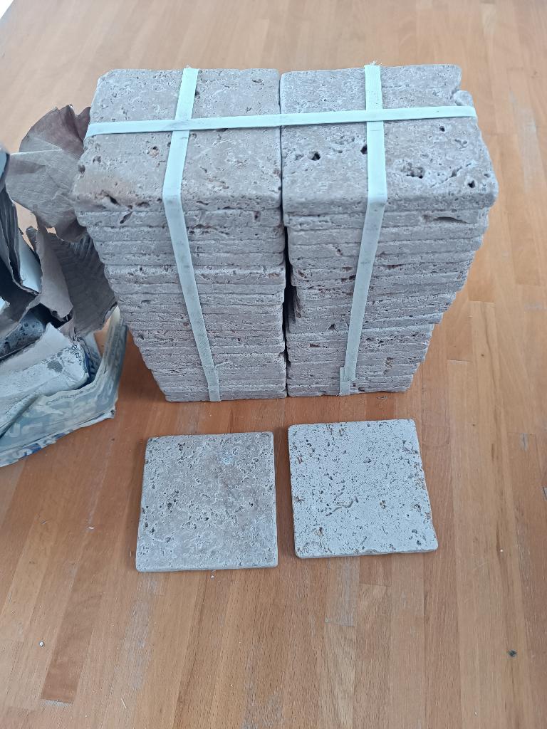 Carreaux en travertin, Bricolage & Construction, Dalles & Carrelages, Neuf, Carrelage de sol, Pierre de taille, Moins de 20 cm