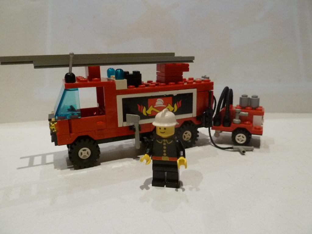 Camion à crochet et échelle Lego Town Fire 6480, Complet, Enlèvement ou Envoi, Lego, Ensemble complet