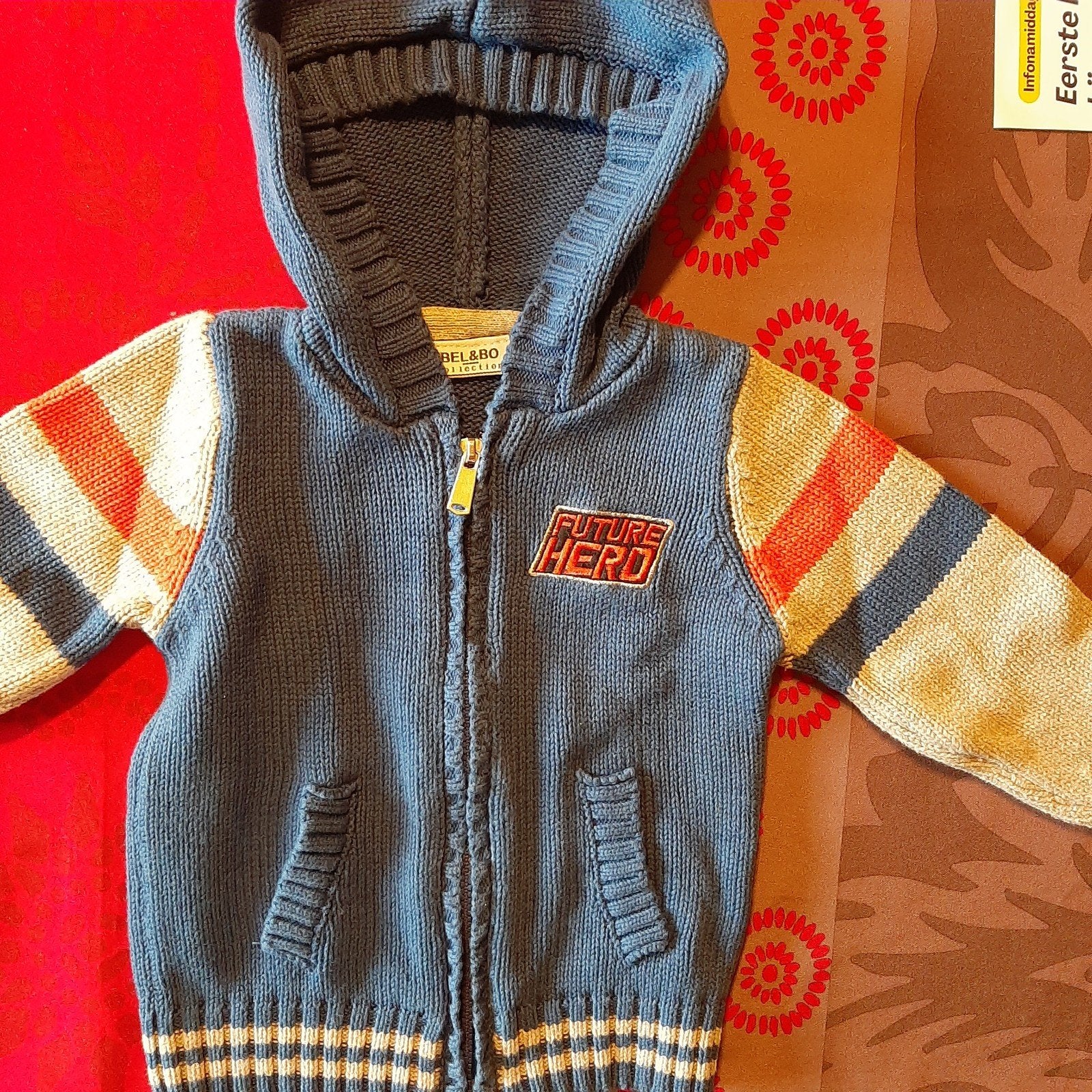 Gilet trui.Maat 86 .Zo goed als nieuw .Merk Bel&Bo., Ophalen