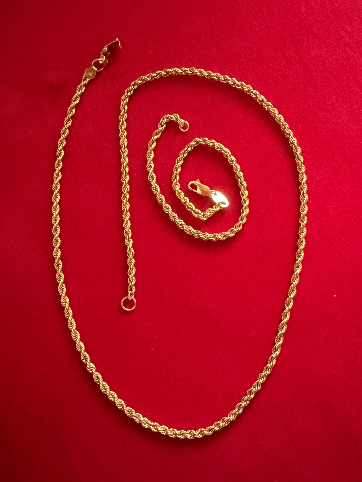 Collier avec bracelet en or 18 carats (disponible), Bijoux, Sacs & Beauté, Enlèvement, Comme neuf, Or, Or