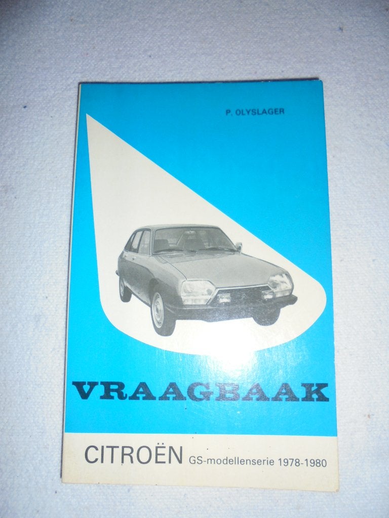 Vraagbaak Citroën GS, Autos : Divers, Modes d'emploi & Notices d'utilisation, Enlèvement ou Envoi