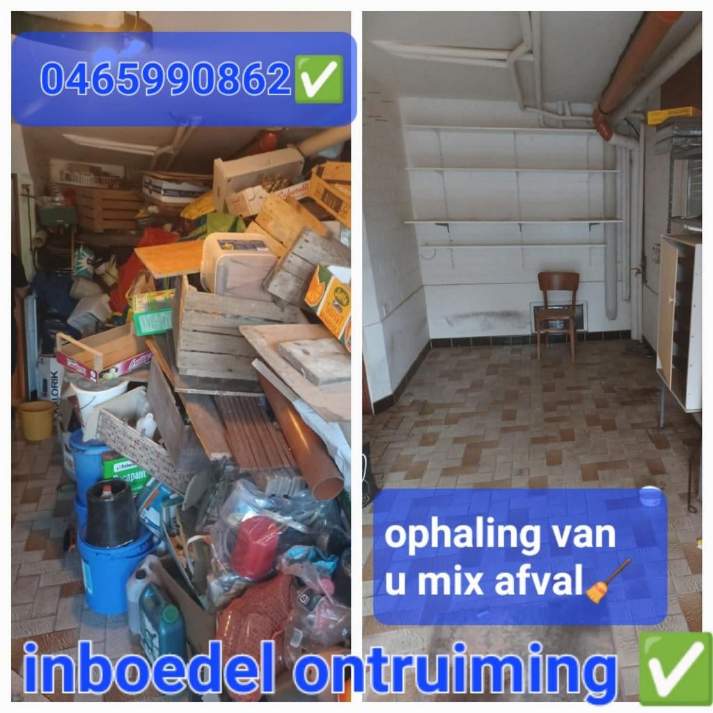 Inboedel ontruiming en ophaling bouw mix afval ️, Antwerpen, Anvers (ville)