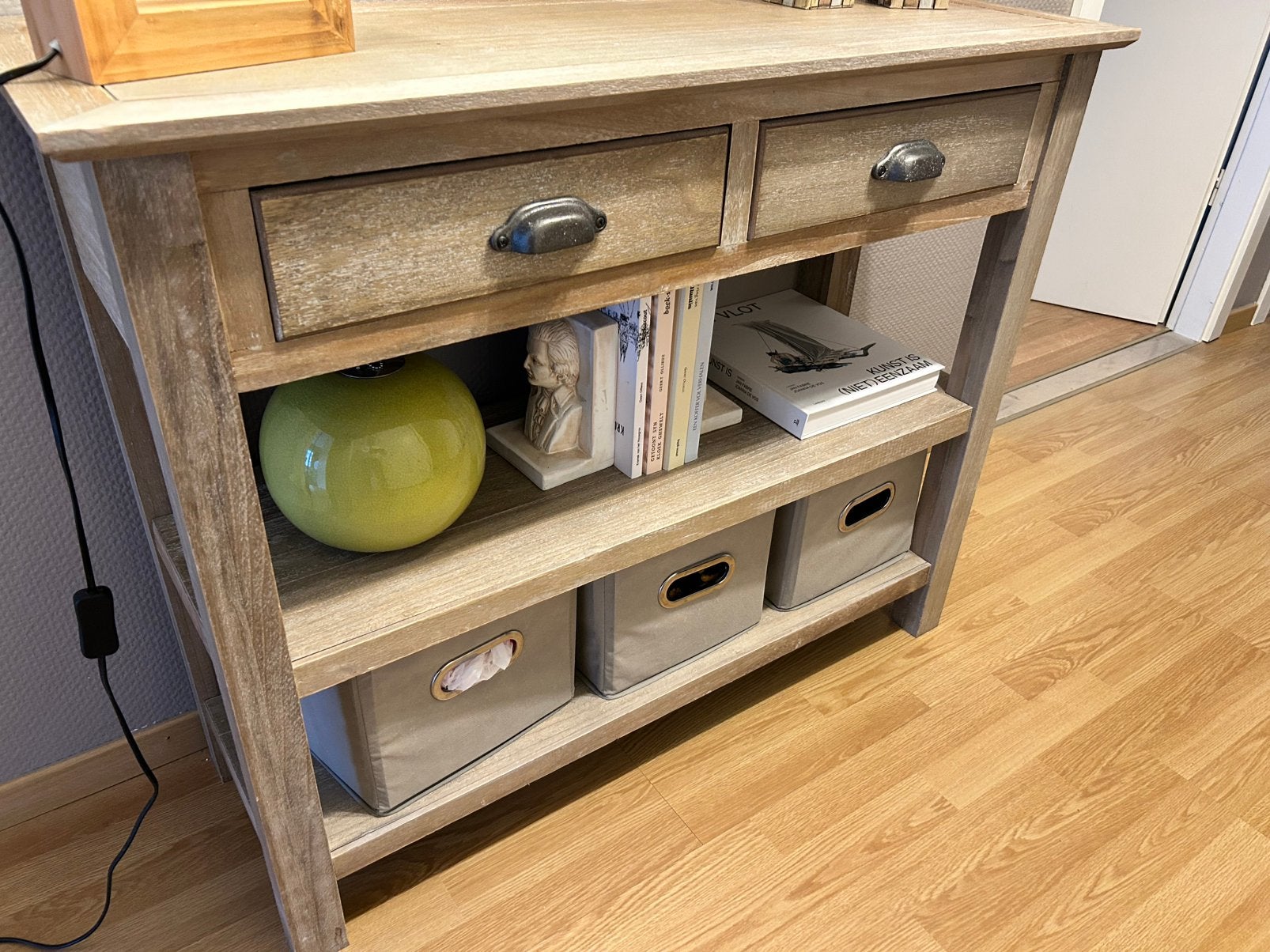 side kast decoratief massief hout, Maison & Meubles, Enlèvement, Comme neuf